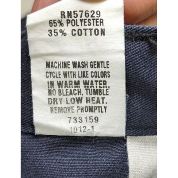 BOY'S BLUE CHINO SCHOOL UNIFORM SHORTS - SIZE 14 ADJUSTABLE WAIST - Picture 7 of 15